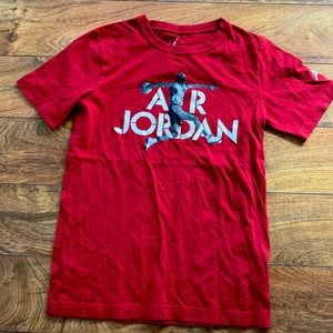 Air Jordan red T-shirt
